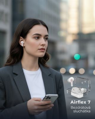 Město nikdy nespí – a vy taky nemusíte. S bezdrátovými sluchátky Airflex 7 si užijete hudbu, hovory i klid, ať jste...